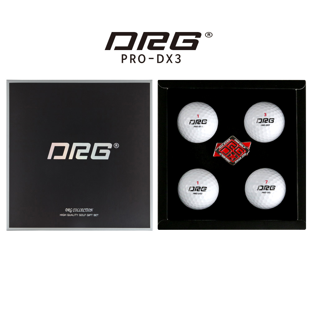 [사은품 증정] 디알지 PRO-DX3 플레티넘 NEW 우레탄 3PC 골프공 4구 + 볼마커 세트
